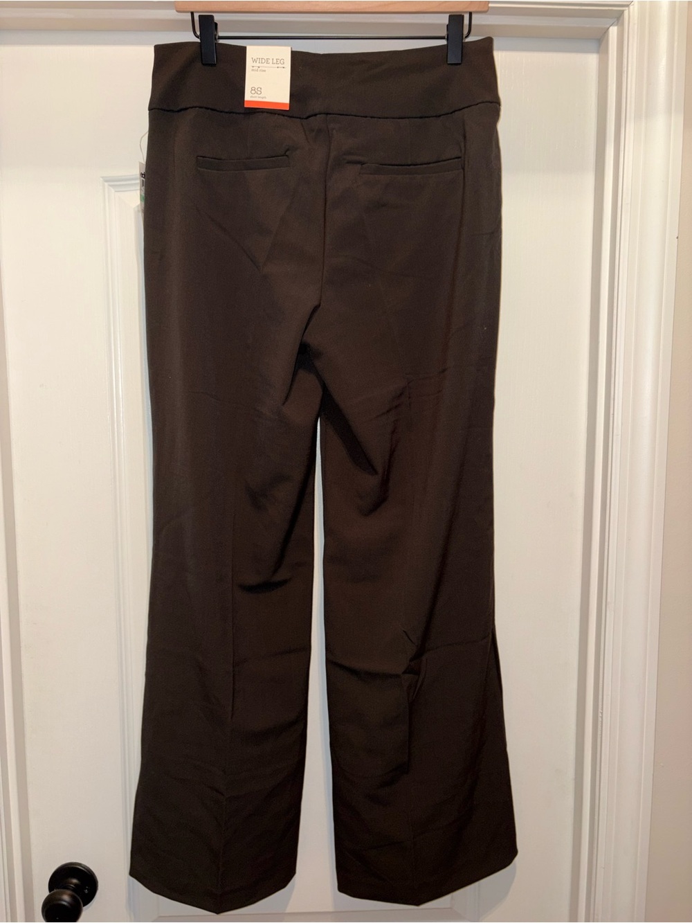 Women’s Style & Co Wide Leg Mid-Rise dress pants in dark forest size 8S NWT - Picture 4 of 7